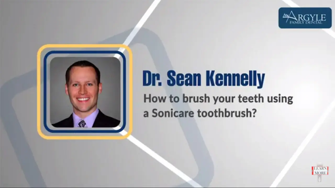 How to brush your teeth using a Sonicare toothbrush? - Dr. Sean Kennelly