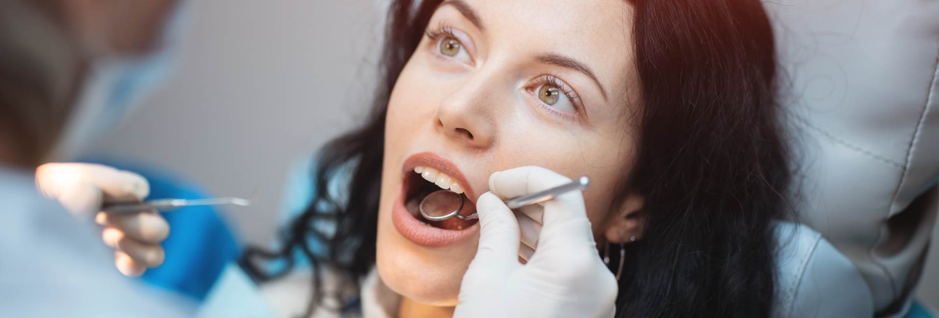 Woman at dental