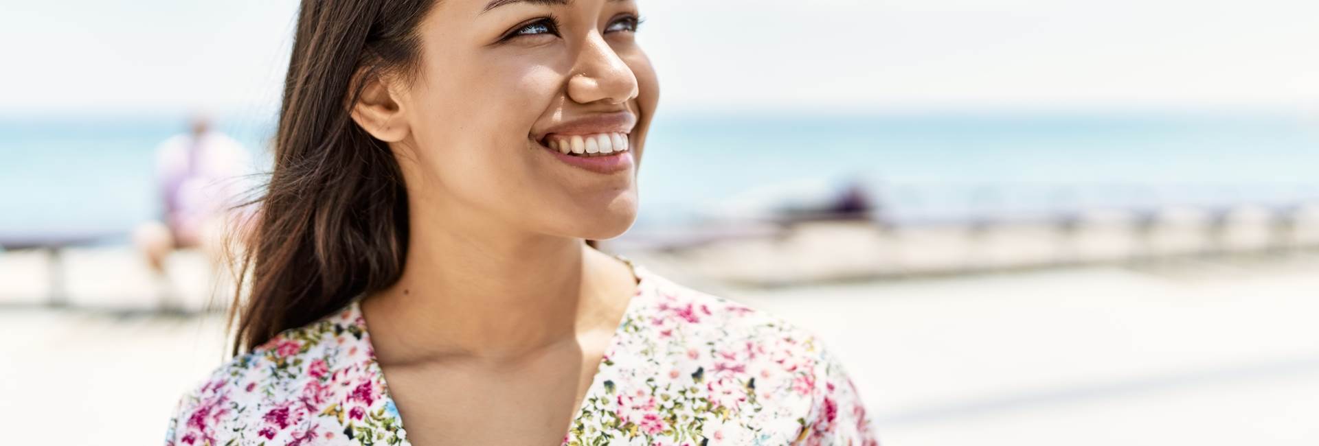 Beautiful woman smiling