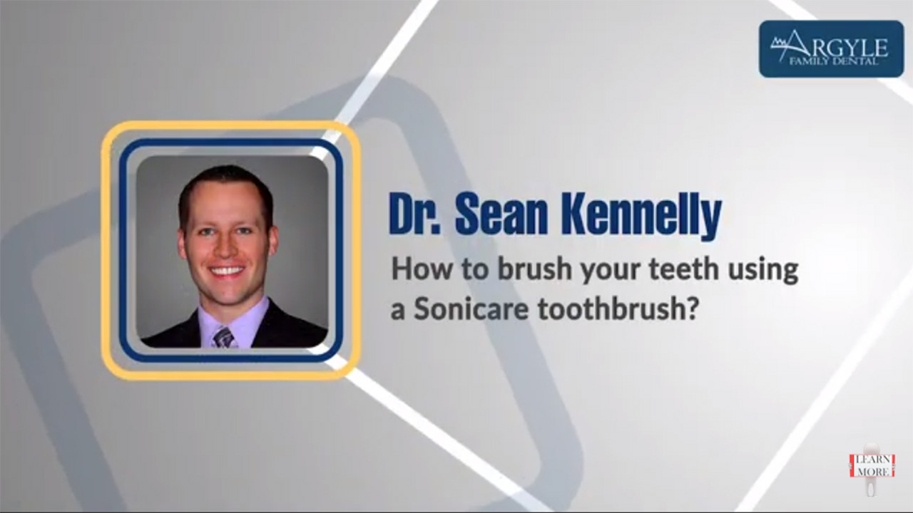How to brush your teeth using a Sonicare toothbrush? - Dr. Sean Kennelly